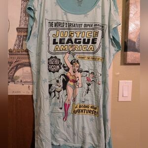 DC Comics Justice League Pajama - Light Blue